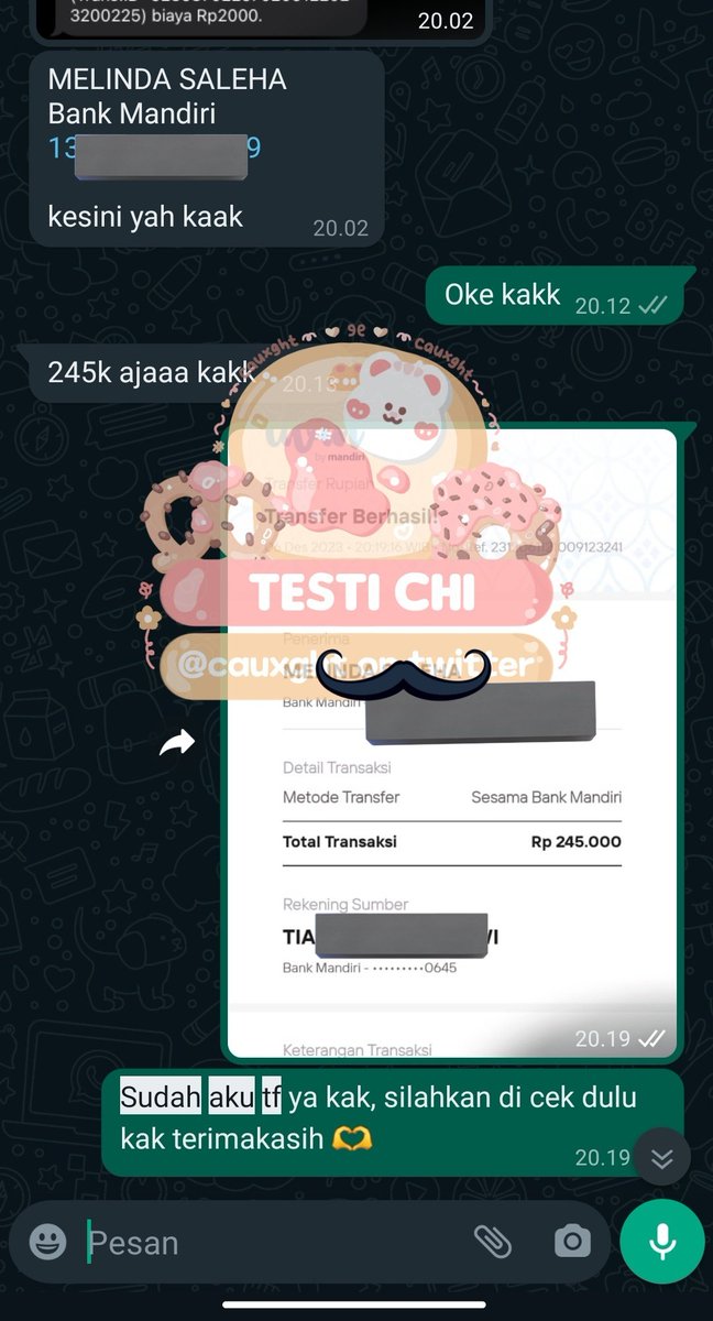 Selamat malam, udah open kembali untuk jasa tukar cv pulsa jadi uang / saldo fast transfer 1-10 menit! testimoni cek media 🫶

๑ isat indosat im3 : 0.85 - 0.86
๑ tsel telkomsel : 0.79 - 0.80

#zonauang