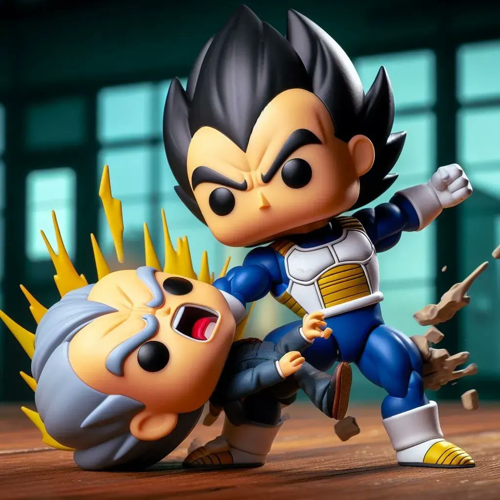 Start your weekend right. #vegeta #AIart #art #fight #DragonBall #DragonBallZ #goku #ai #anime #AnimeArt