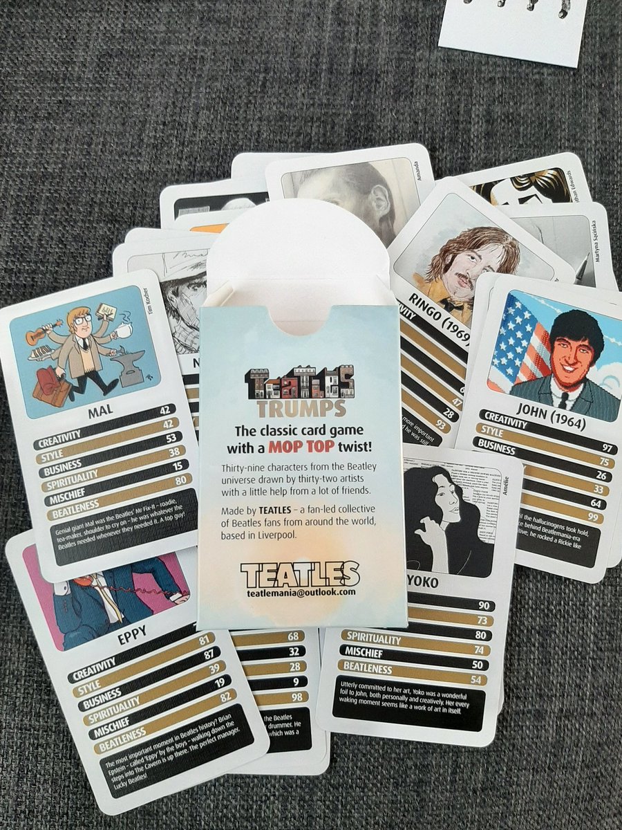 This is just LOVELY.  Very proud to have provided a very small contribution to this. You're a star @Teatlemania

#MopTopTrumps