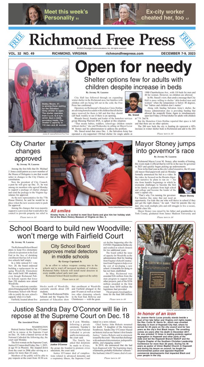 ICYMI: our latest edition. 

m.richmondfreepress.com

#richmondfreepress
#BlackPress 
#local #community #journalism #photojournalism #news #features #sports #locallyownedandoperated #Blackownedandoperated #independentjournalism #read #subscribe #pickupforfree #RVA