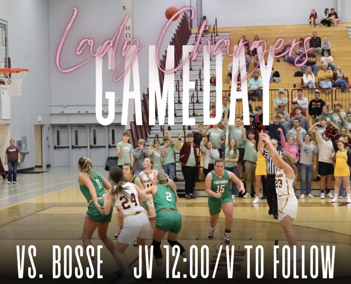 Gameday! Home vs Bosse! Come out and support the lady chargers!!