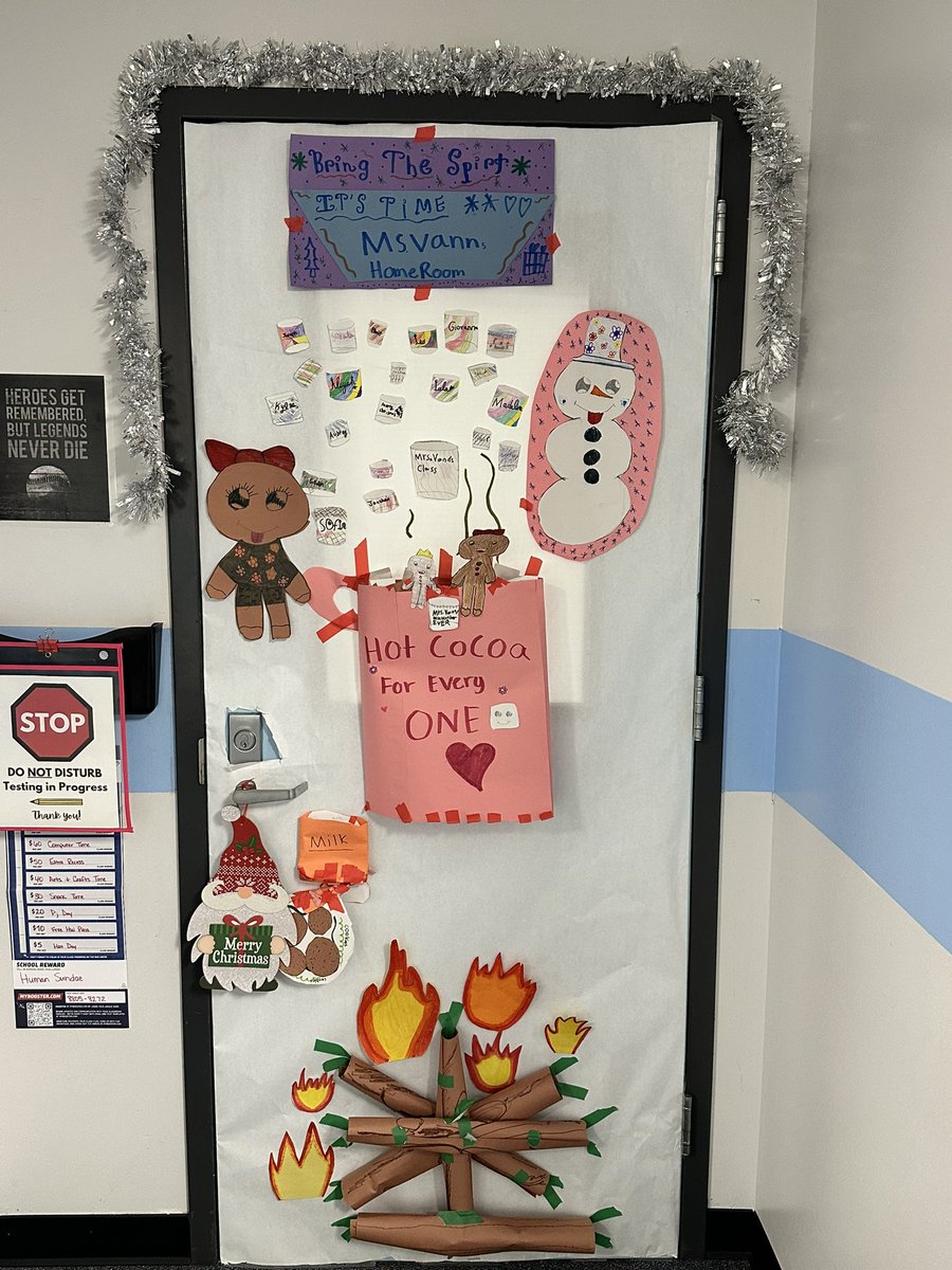 MrsVann7's tweet photo. I am proud to say that my classroom door was completely student led and decorated and I might be biased but I think it’s the BEST 🤩🤩😍😍 I have some very creative students this year 🥰 @PME_Katyisd @MichaelBonner_ @ronclarkacademy @kimbearden https://t.co/2bbHH8lK4f