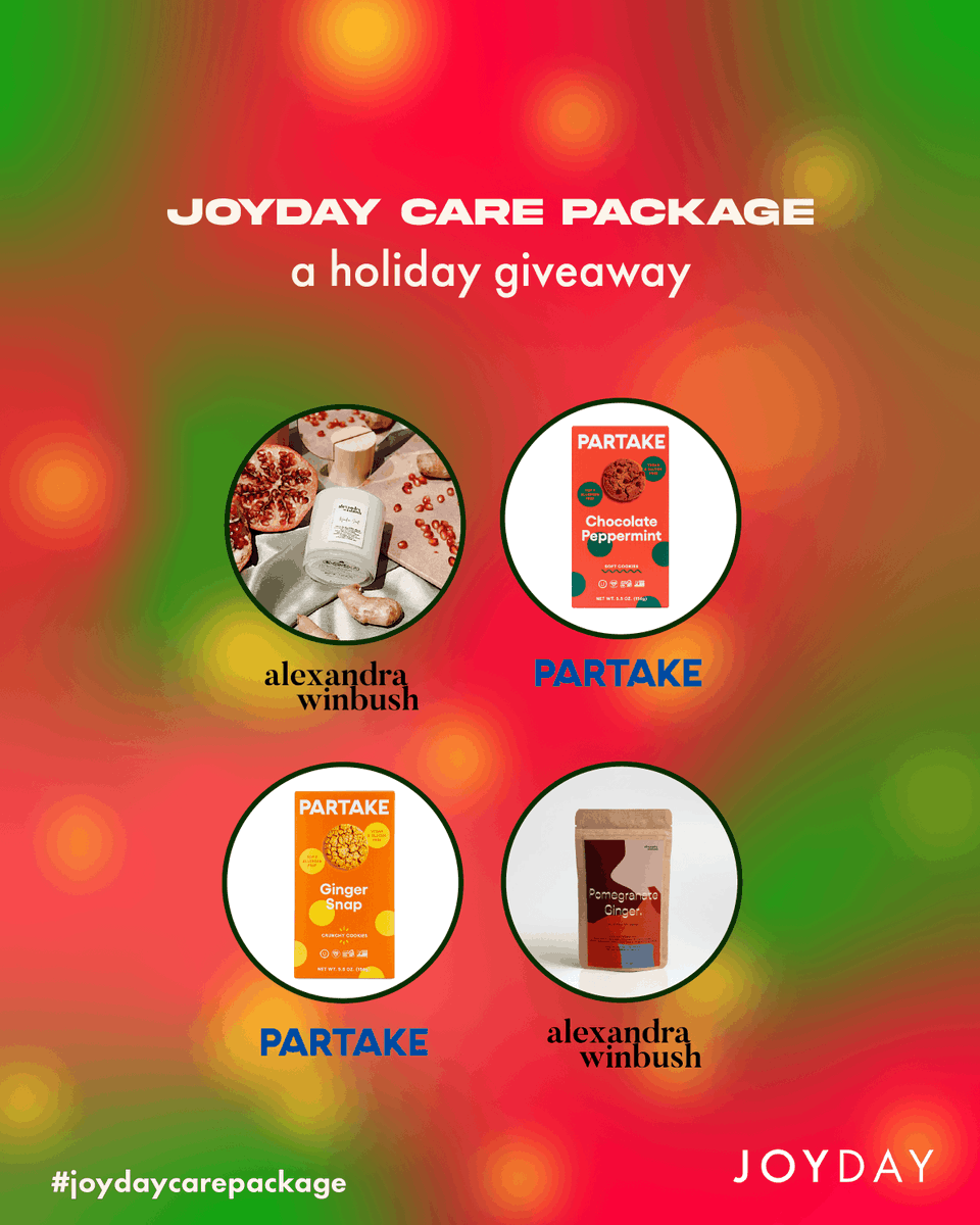 tis the season of giving. enter to win our JOYDAY care package here: joyday.typeform.com/holiday-give