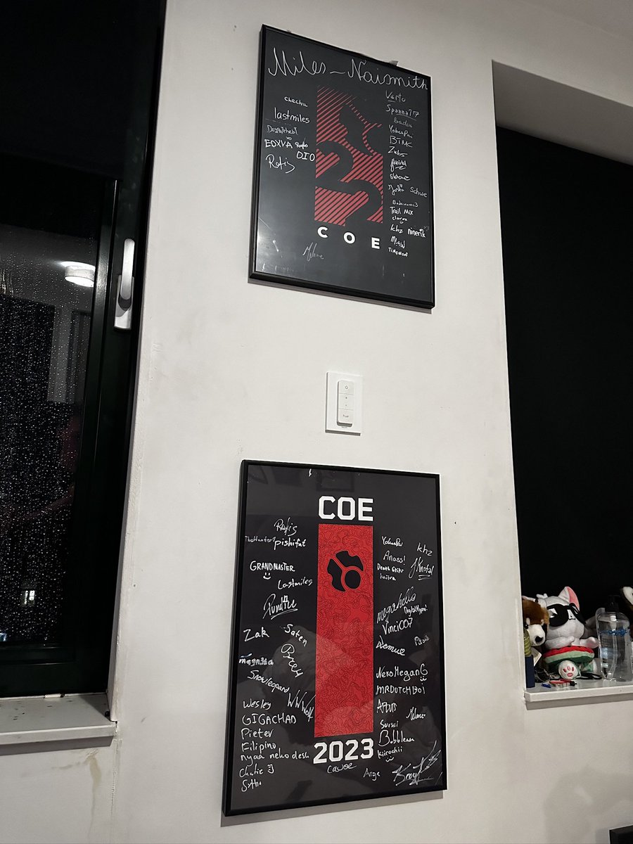 stanrunge's tweet photo. #COE2023 poster finally on the wall https://t.co/uD50mOKPUD