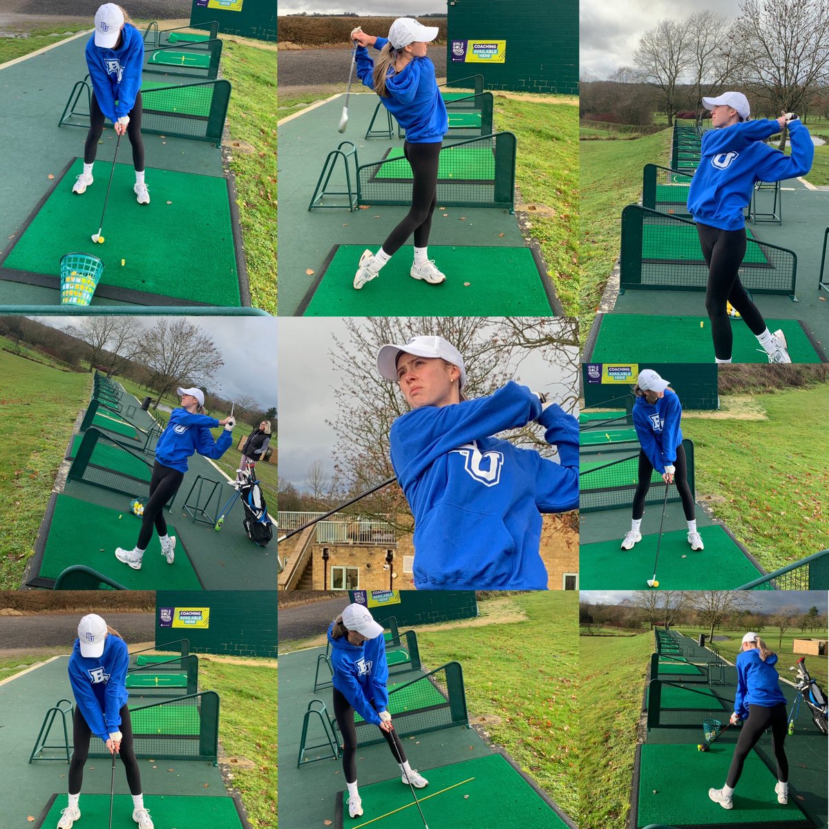 The only person out on the range in mid December 🤣💙⛳️🥶<a href="/TheWychwood/">The Wychwood</a> keeping that winter grind going 👊🏼