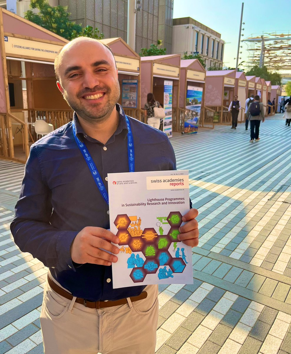 jovana_v_milic's tweet photo. #LighthouseProgrammes in #Sustainability report📖 @SRInitiative_CH @scnatCH🇨🇭 made it to #COP28 and our colleagues discussing the role of academies in climate policy advice 🌐 @IEEP_eu @RSSJor @GlobalYAcademy @hhussamhussein @HibaBaroud🙏🏼 - hopeful it inspires more ideas💡🌍🌱 https://t.co/Kt1AGoP8t9