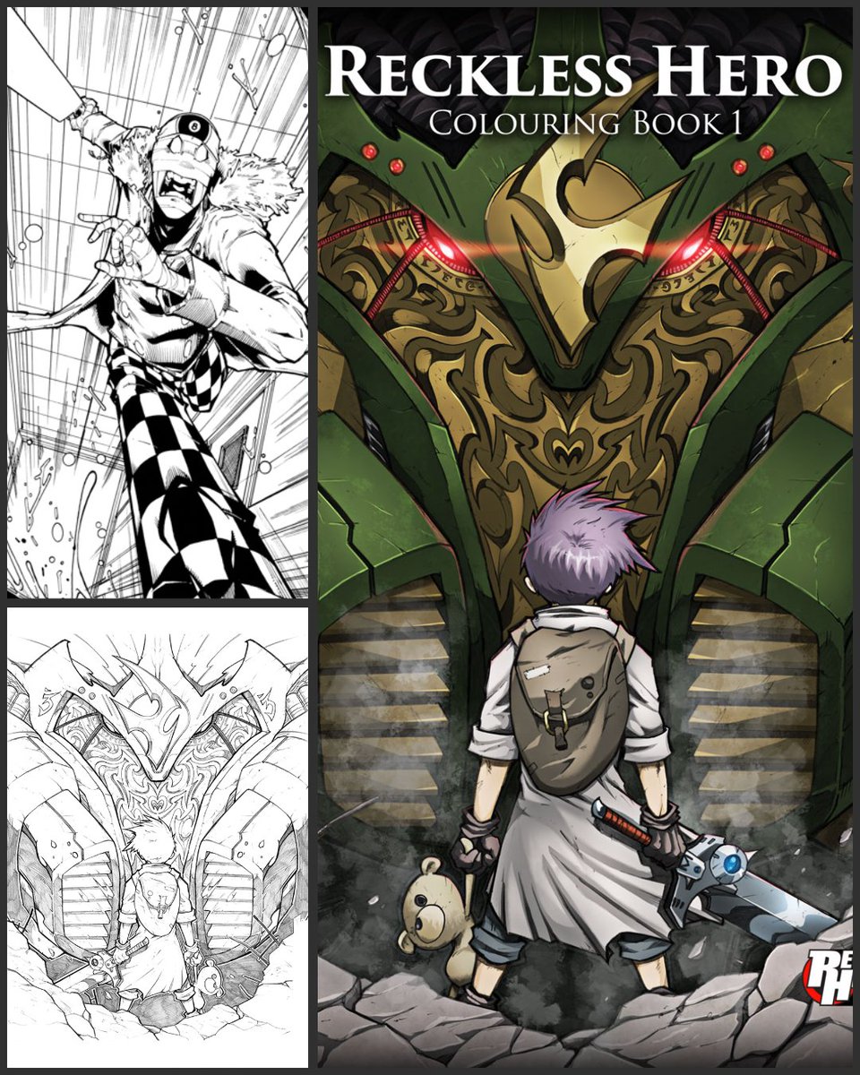 RecklessHeroHQ's tweet photo. 🎅 The Reckless Hero Colouring Book is a great present for comic fans of all ages 🎄 ⚠️Last UK order date for Christmas delivery is 17th December 🎁 #ColoringBook #ComicArt #RecklessHero https://t.co/QyDXyJqsHX https://t.co/rJ47ffxpxM