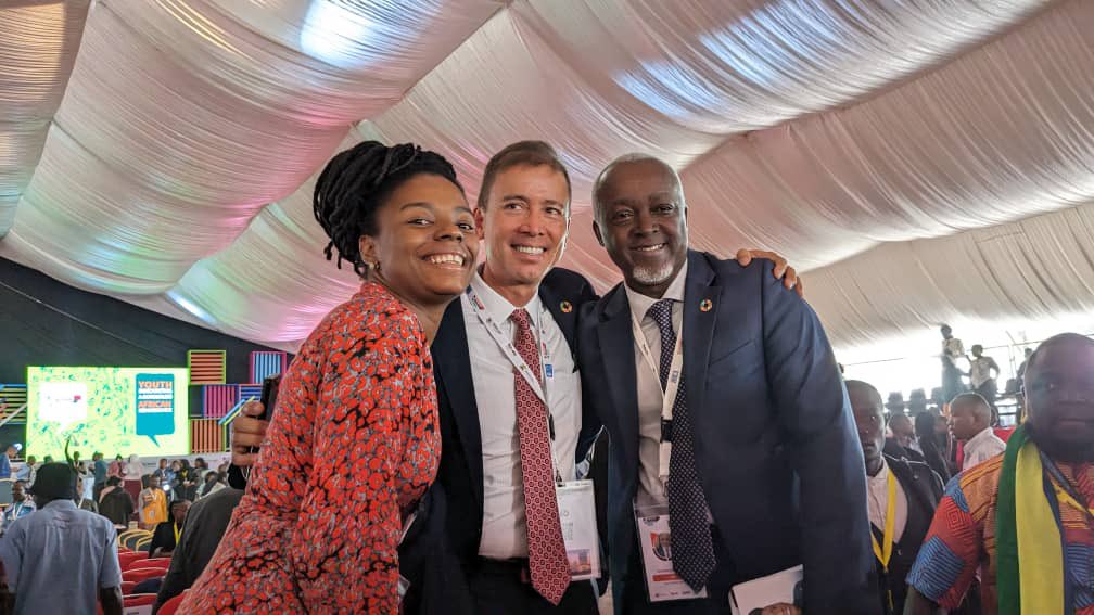 PamboYvonne's tweet image. Day 2. A pleasure to see my big brother @LaurentRudas and this youth powerful energy at the #YouthConnektAfricaSummit2023 opening. Did you hear M. Zegue dit Moussa Diarra when he said that Africa can count on its youth to change the narrative ? Here we are!  💡🔌 🚀#FutureSmart