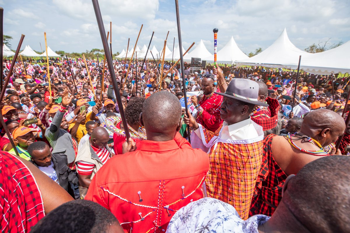RailaOdinga's tweet photo. We spent a great afternoon in Kajiado East, warmly hosted by MP Kakuta Maimai, for a prayer service. The Maa culture places a high value on tolerance and understanding. I'm grateful for the warm welcome and the chance to engage and share ideas with this community. https://t.co/lyACB6SsBf