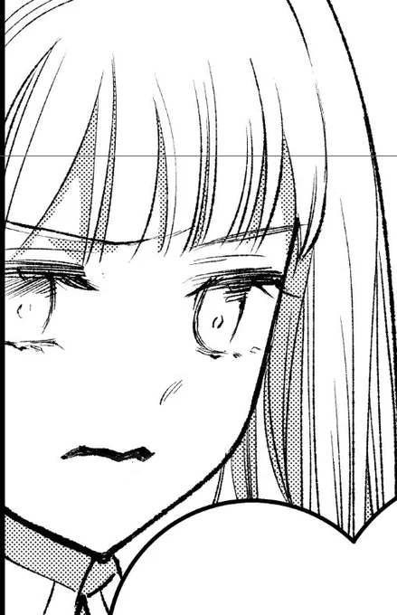 90年代少女漫画の、上唇だけ黒く描く画風好きだったなと思って描いた口 