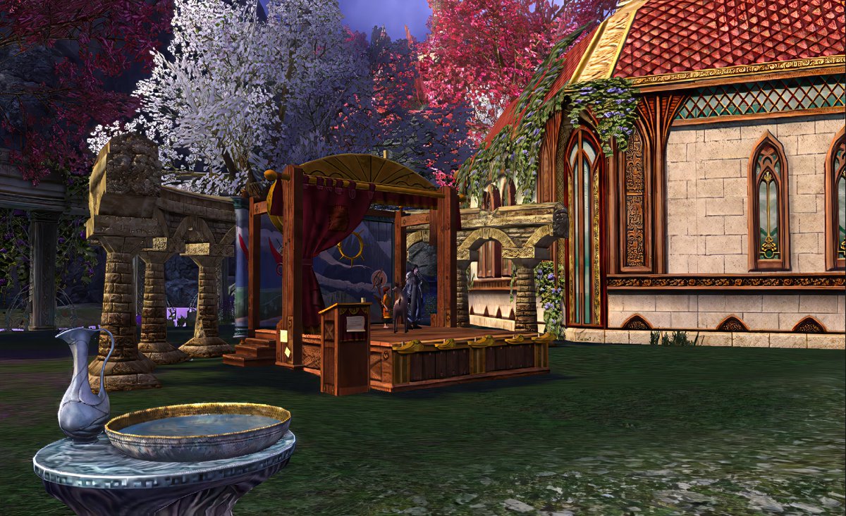 leluriel's tweet photo. Thank you Green Lilly Orators, Bards, and Entertainers of #frostbluff for having my own Theatre! Now I dare to play my own version of "An Ode to Old Bloodtusk" to the snob audiences of #Celondim & #Duillond! :) #lotro #Yulefestival https://t.co/A4K4AyRJ9f