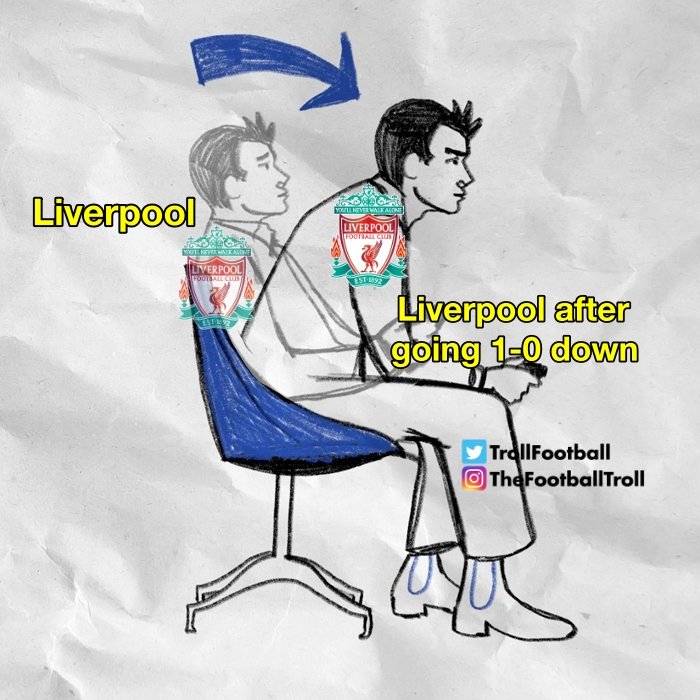 TrollFootball's tweet photo. Liverpool this season https://t.co/niiPXGhzra