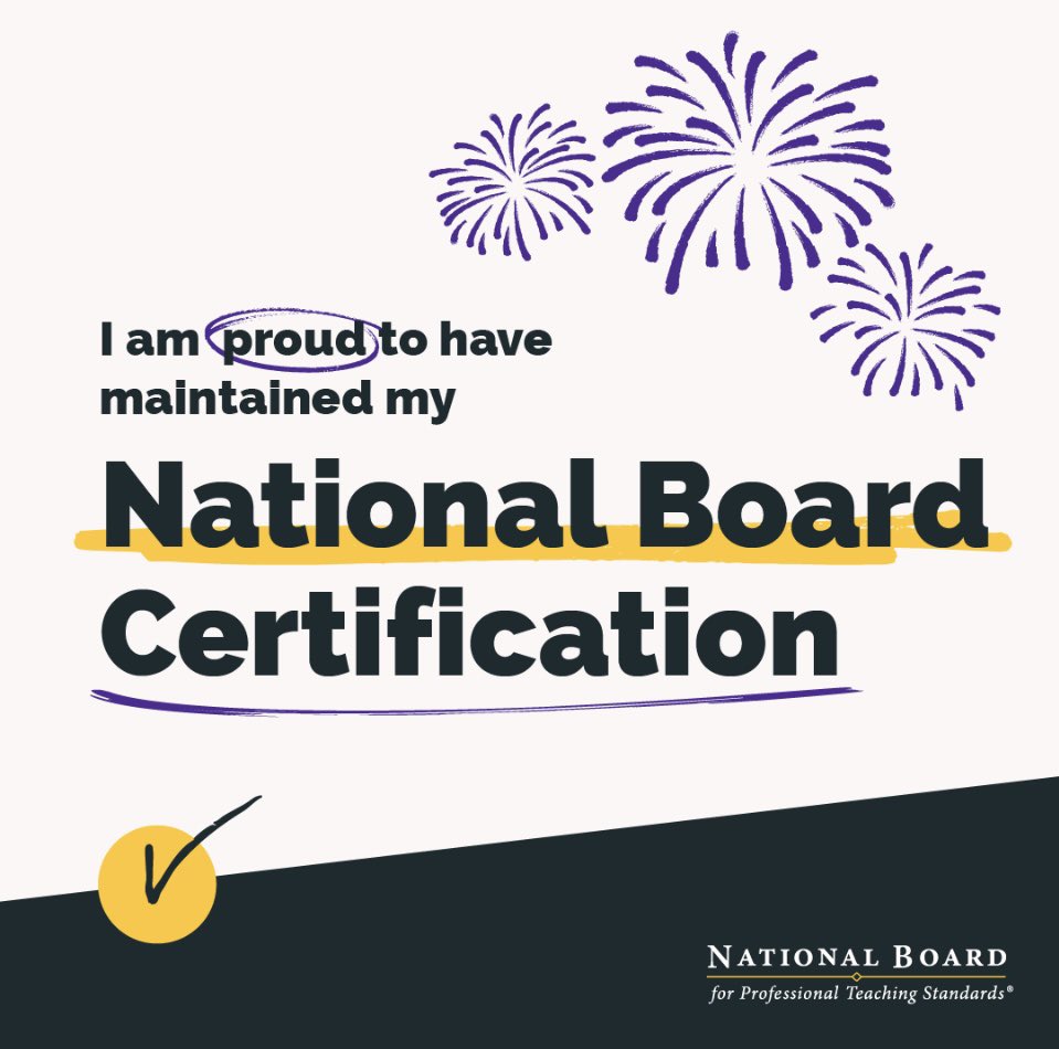 I maintained for 5 more years!!! So excited!!! <a href="/NBPTS/">National Board</a> #NBCTstrong