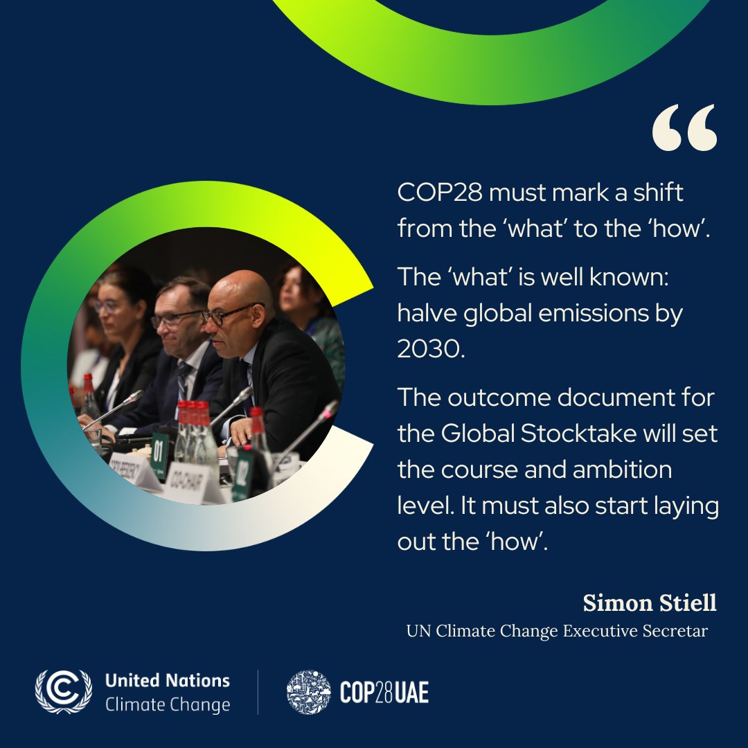 #COP28 must mark a shift from the ‘what’ to the ‘how’.