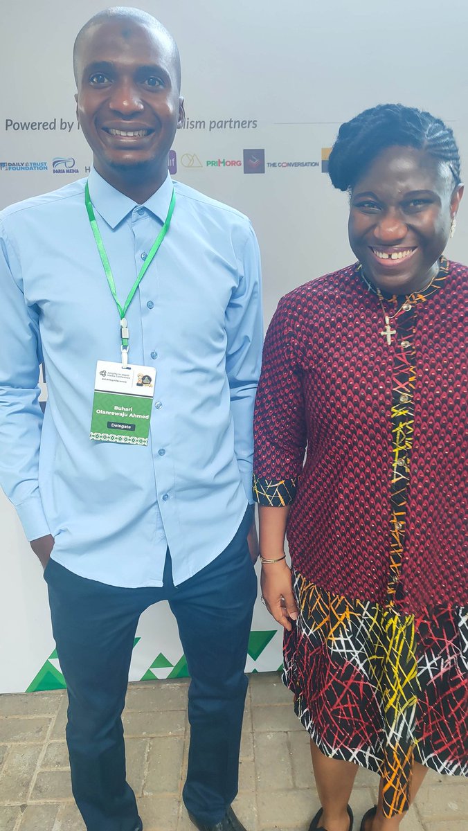 crownmed's tweet image. With Motunrayo Alaka, Executive Director of Wole Soyinka Centre for Investigative Journalism.

#AIMConference
#WSAIR