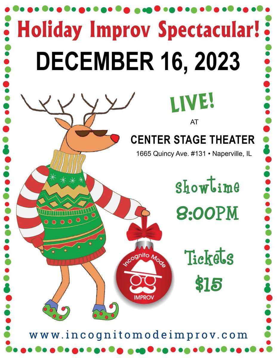 jackieduleba's tweet photo. I have an Improv show Dec 16th https://t.co/qt367AXp2I
