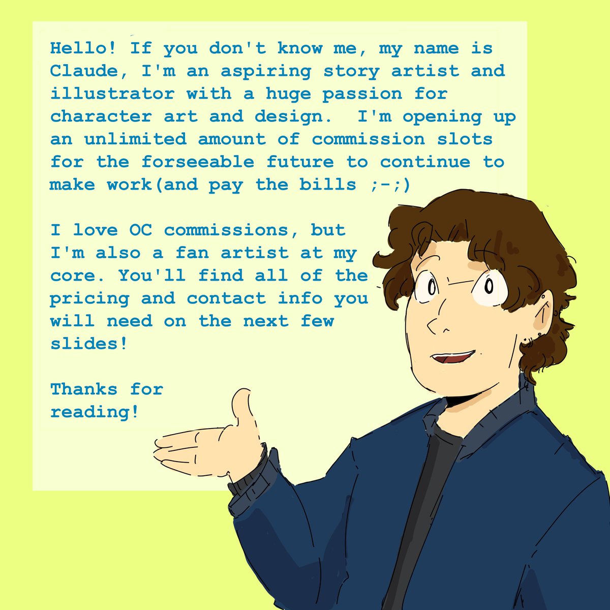 cloudcrouton's tweet photo. 1/2
Helloo I’m officially opening my c0mmissions! I’m going to have them open for as long as I am able, and have been planning to do this for a while now https://t.co/H1vhPAOBST