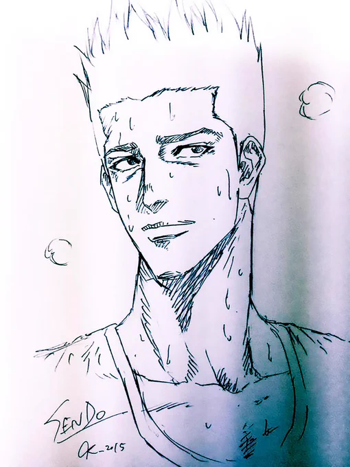 神奈川県での宿命のライバル仙道彰今度カラーイラスト描きたい… #仙道 #SLAMDUNK #仙道彰 #No7 #SLAMDUNKMOVIE #宮城リョータ #陵南 #流川楓 #桜木花道 #センドーはオレが倒す! #DailyPost