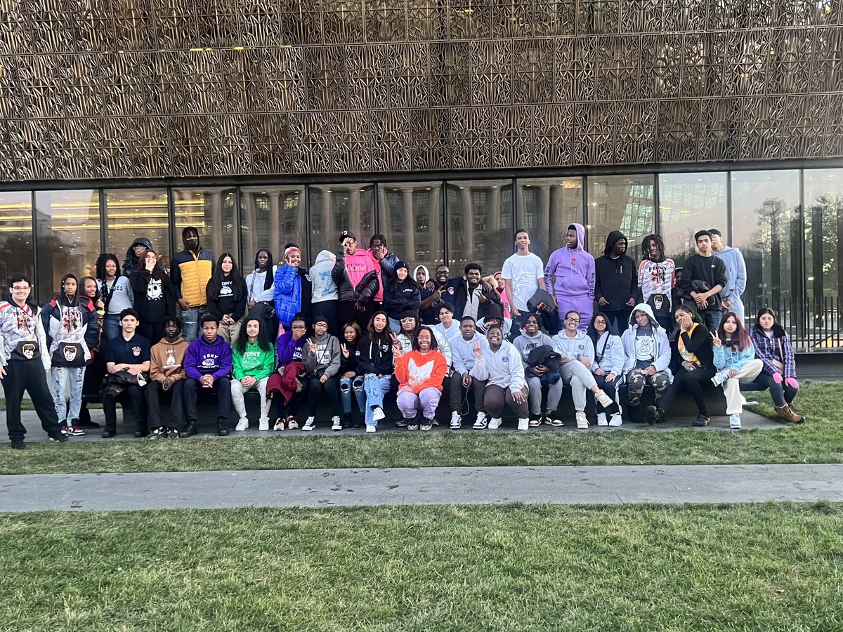 FDNY-Capt. Vernon A. Richard HS Balck History class annual trip to National Museum of African American History and Culture in Washington DC. #BKNHS; #LivingtheDream