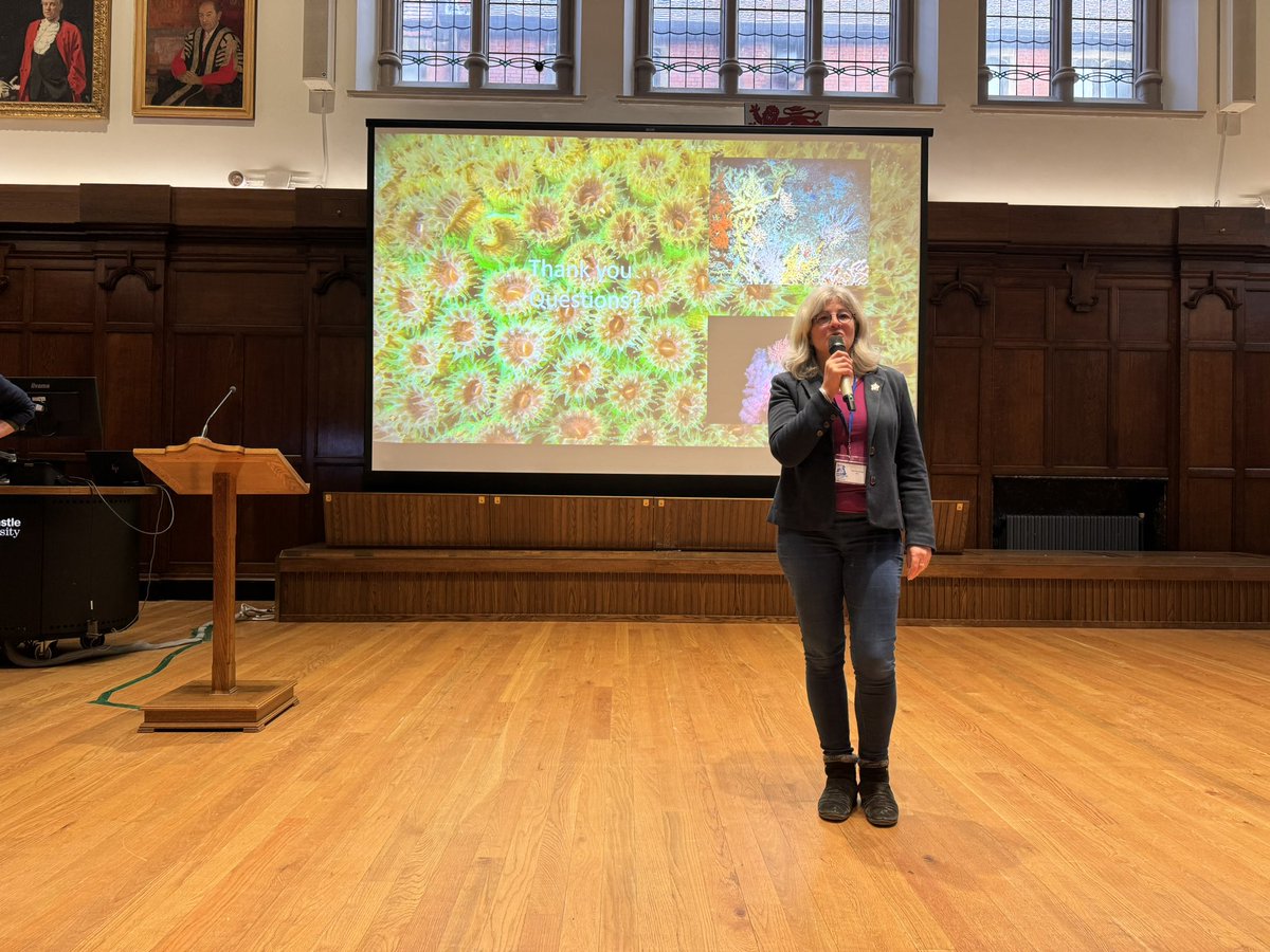 A fantastic second plenary from <a href="/JaneHawkridge/">Dr Jane Hawkridge</a> from <a href="/JNCC_UK/">JNCC</a> at #RCUK2023 on the work on #coralreefs in the UK overseas territories!