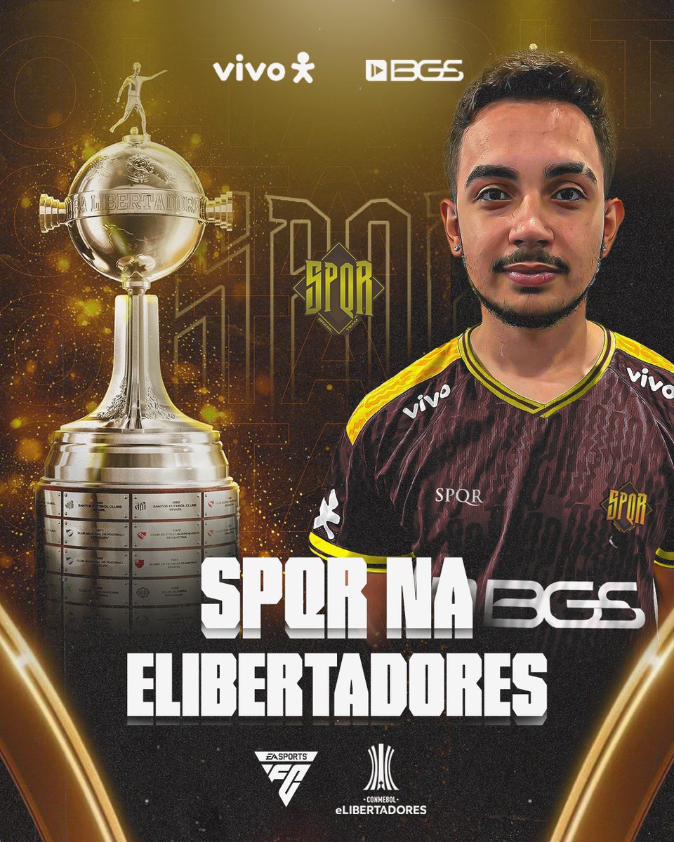 SpqrBrasilTeam's tweet photo. eLibertadores na área! 🏆
Hoje começa a fase 1 da eLibertadores e nosso player @Leozzin20__ vai em busca da glória para as próximas fases.
Contamos com a torcida de vocês! Vamos pra cima!
#SPQRnoBAGULHO #GoSPQR #SPQRnaeLibertadores https://t.co/mvkrM49Lru