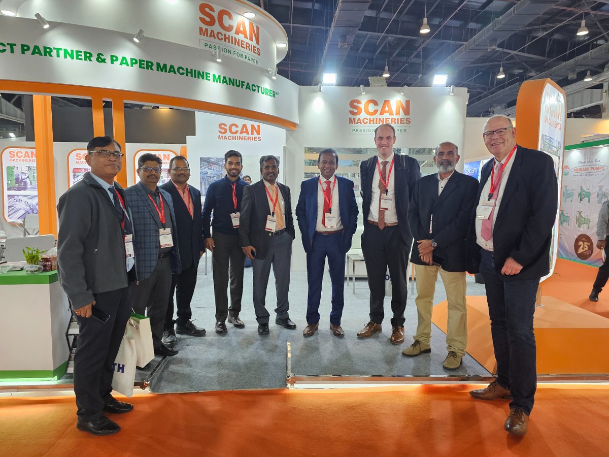 ScanMachineries's tweet photo. On behalf of our #Team, we would like to Thank each one of our customers, friends, family and visitors making #Paperex2023 a huge success event. Our #passionate team is looking forward to work with you and your team for your Paper Mill Projects together.

#TeamWork #Paperex https://t.co/x0Q9rvXZGs