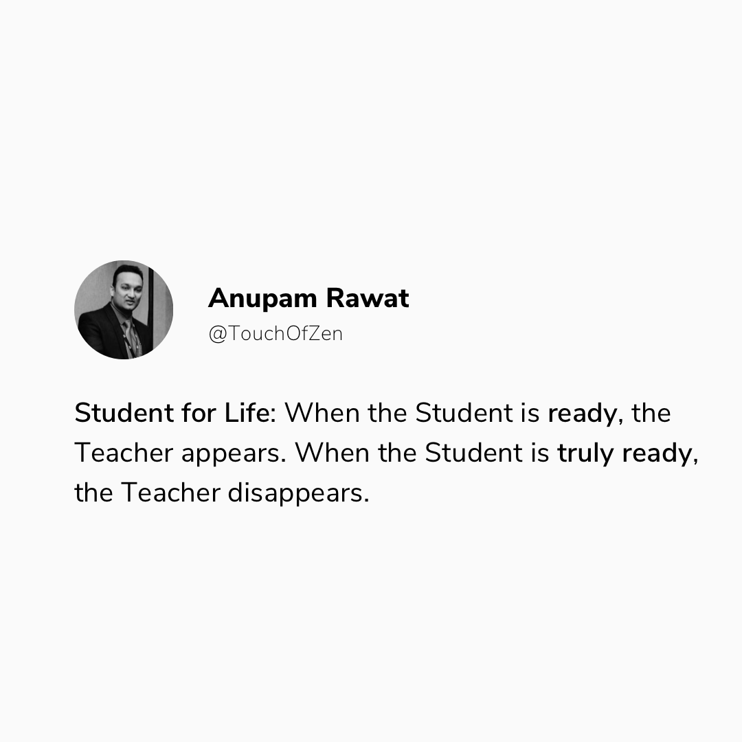 touchofzen's tweet photo. Never stop Learning, as Life never stops Teaching
-
When we become eternal Students, the life becomes the best Teacher and the world becomes the Classroom.
-
What were some of you Lessons Learned in 2023?
-
#learning, #leadership, #learningleaders, #lessonslearned, #insights https://t.co/eekvzJMh8i
