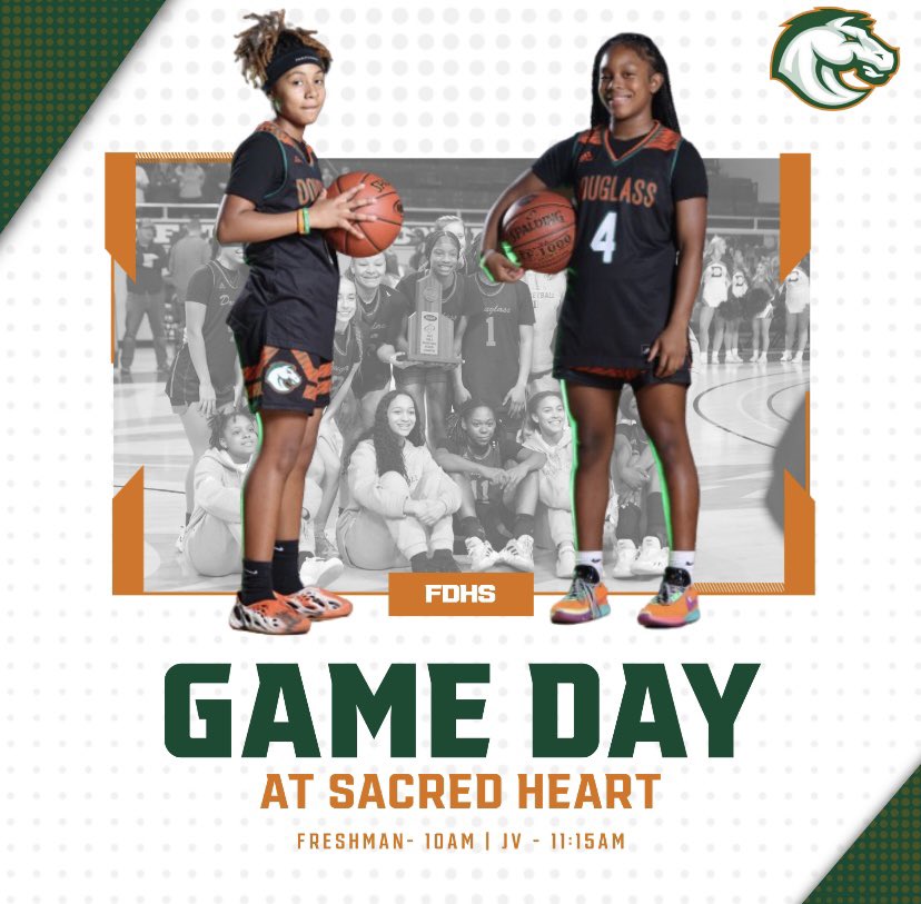 GAME DAYYYYYY 🆚Sacred Heart ⏰ 10/11:15 📍 Sacred Heart