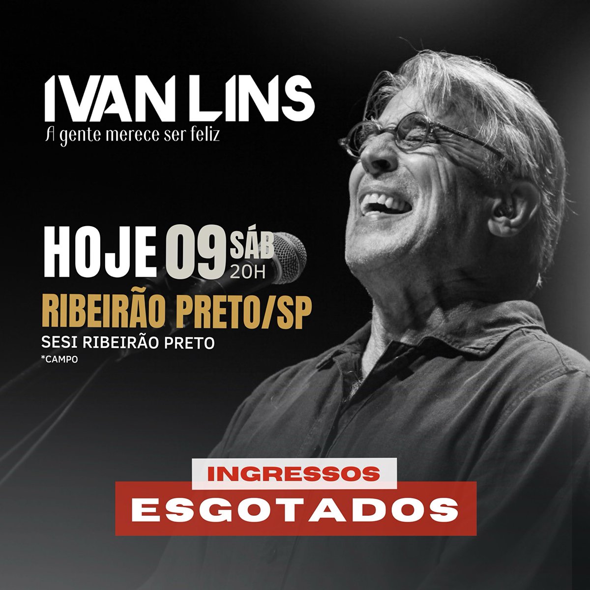 ivanlinsoficial's tweet photo. Hoje, às 20h, em Ribeirão Preto/SP. Todo mundo lá, que vai ser lindo! ❤️

#ivanlins #agentemereceserfeliz
#ingressosesgotados #sesiribeiraopreto #sesisp https://t.co/yCMDrRXZiS