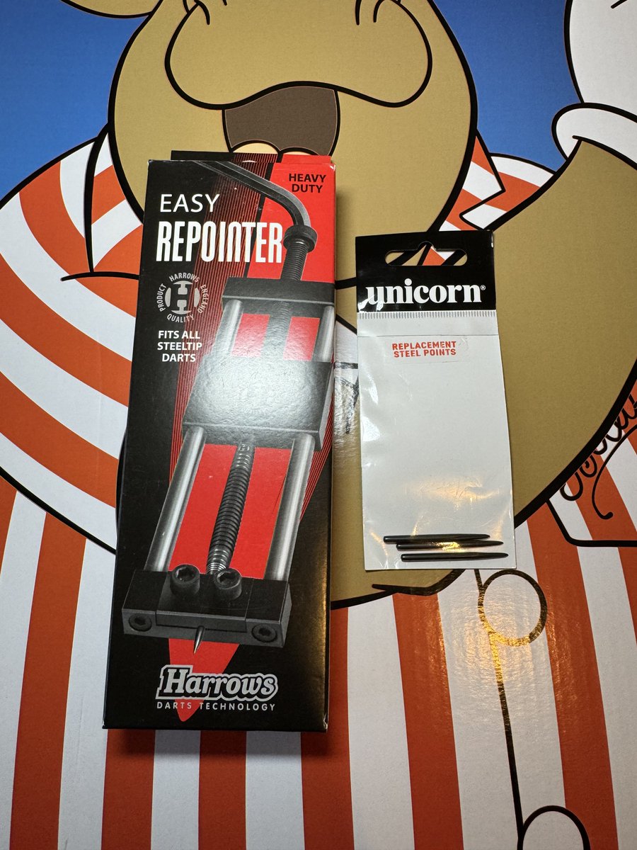 4. A @HarrowsDarts darts repointer and @UnicornDarts volute darts points