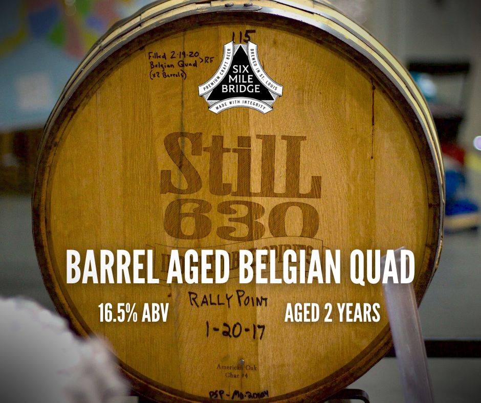 🚨 New Beer Release! 🚨 . 🍺 We are so excited to announce that our @still630 Barrel Aged Belgian Quad is finally available! 🍺 . Aged in Rally Point barrels for over 2 years, this deep and delicious quad has a bold profile and a finish that you won't want to miss! 16.5% ABV. 🍻