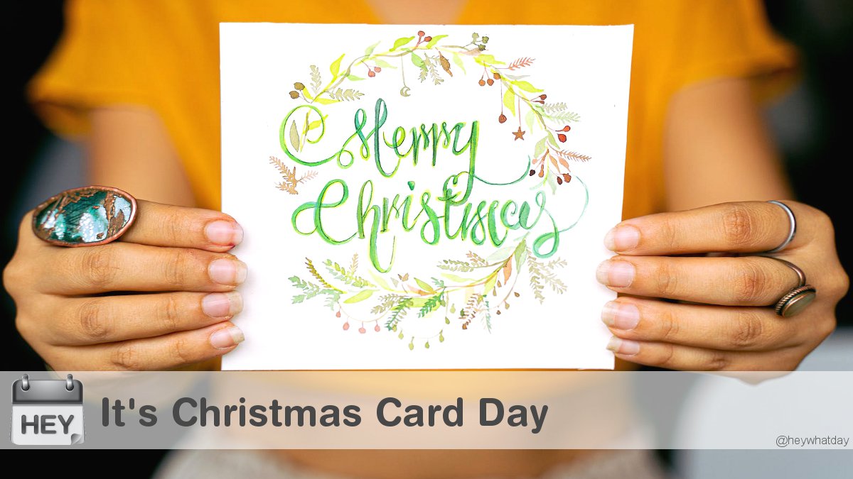 It's Christmas Card Day! 
#ChristmasCardDay #NationalChristmasCardDay #Christmas