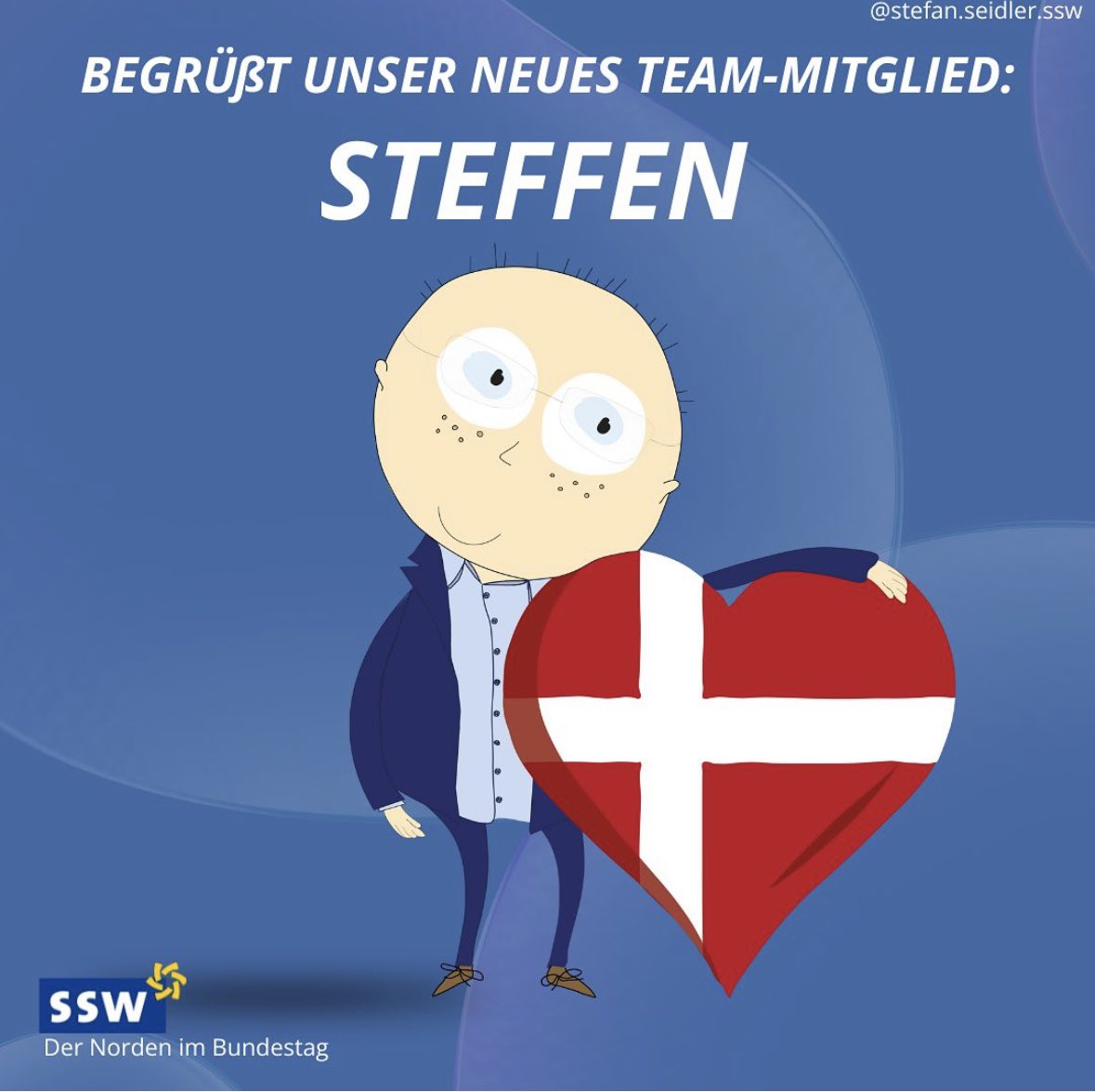 #Moin Steffen! Unser neuestes Teammitglied im Team Seidler ist der #Steffen. Den werdet ihr hier in der kommenden Zeit auch öfter hier erleben. Sicher wird er unserem Stefan auch noch ein paar Nerven kosten 😉 … ligner han ikke en eller anden?🤔