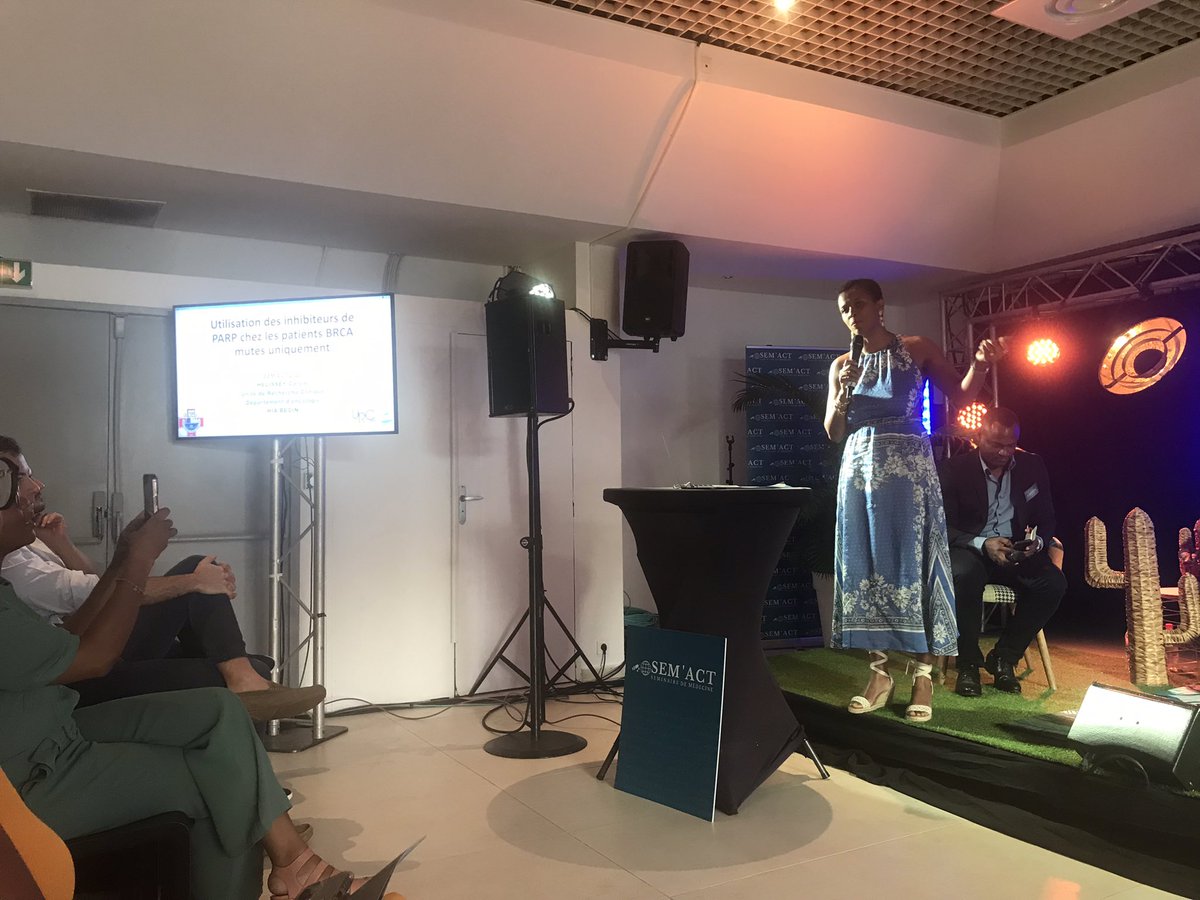 EmelineColomba's tweet photo. Excellent talk from @Helissey4 about PARPi in CaP #SEMACT in Guadeloupe https://t.co/Egoh8IFtzo