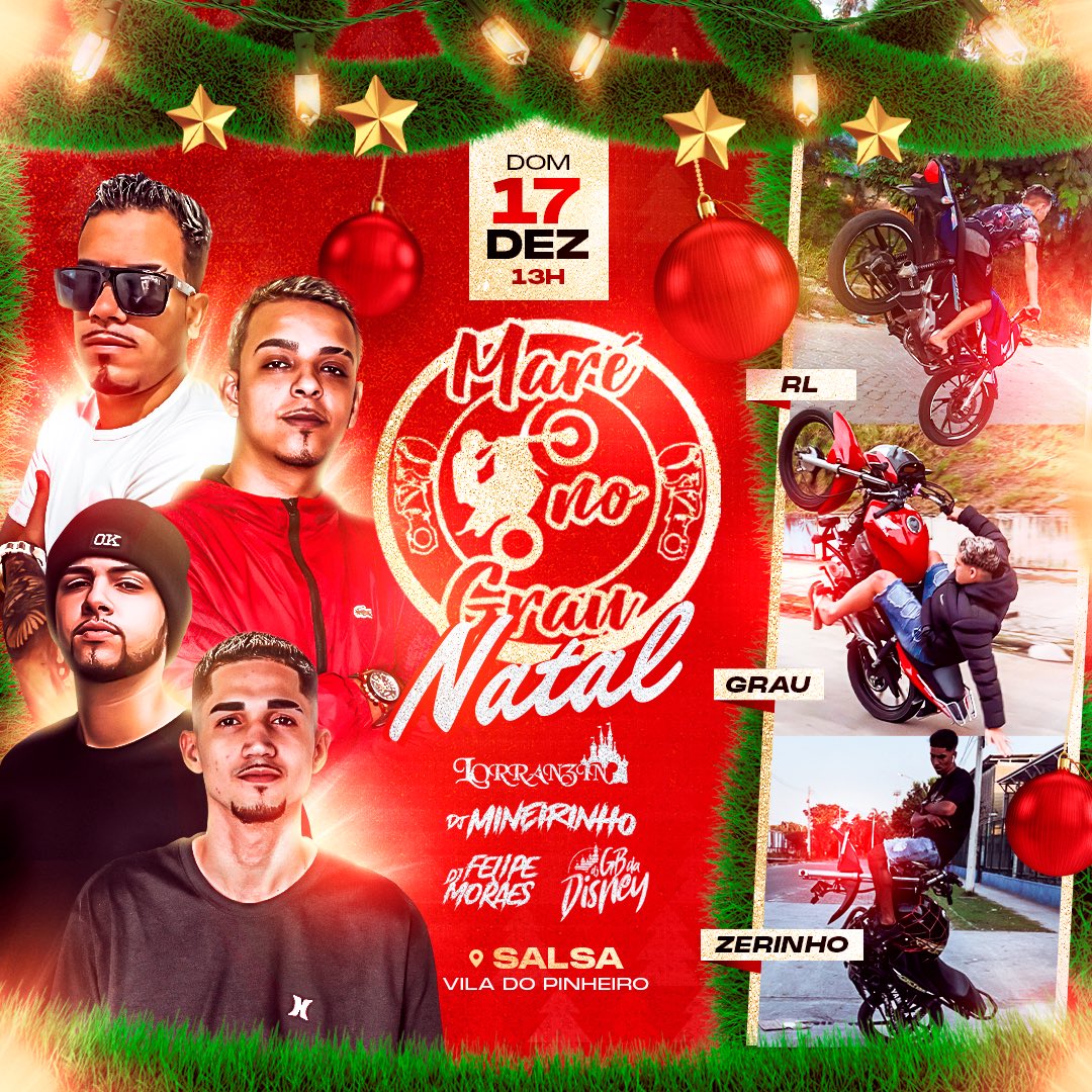 ⚠️⚠️⚠️ OFICIAL ⚠️⚠️⚠️

PAPAI NOEL CHEGOU MAIS CEDO 🤪

DIA 17 DE DEZEMBRO, PRA FECHA O ANO COM CHAVE DE OURO ✅

MAIS UMA EDIÇÃO DO MARE NO GRAU ✅

O EVENTO MAIS ESPERADO DO ANO 📝

FINGE QUE É FOFOCA E ESPALHA PRA GERAL 🥳🥳🥳🥳🥳🥳