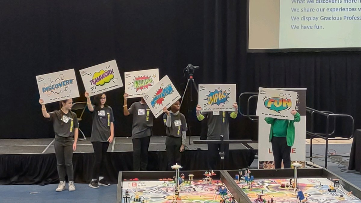 Super excited to be at @FIRSTINRobotics <a href="/firstlegoleague/">FIRST LEGO League</a> Semi-State North! Good luck &amp; have fun everyone! <a href="/gearsrobotics/">GEARS</a> <a href="/first/">#1</a>