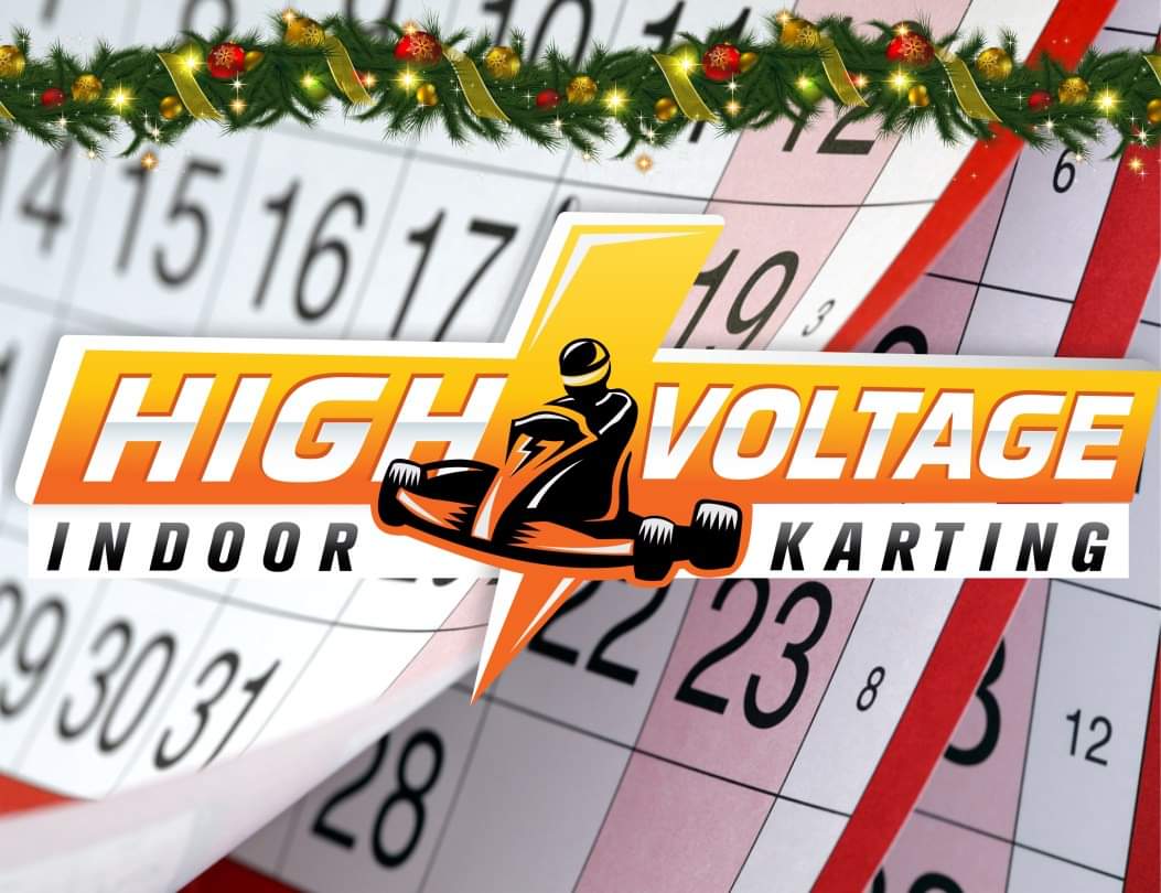 Sat, Dec 9 - Essentially booked all day. Holiday events and online reservations basically have filled the day.  Any races that do remain can be reserved at highvoltagekarting.com/reserve 
Or perhaps plan a Sunday visit (although JR races pretty full until after 3pm).