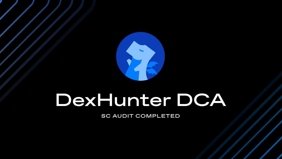 🔥DCA audit complete!🔥

That means only one thing, automated DCA is coming to Cardano very soon!👀