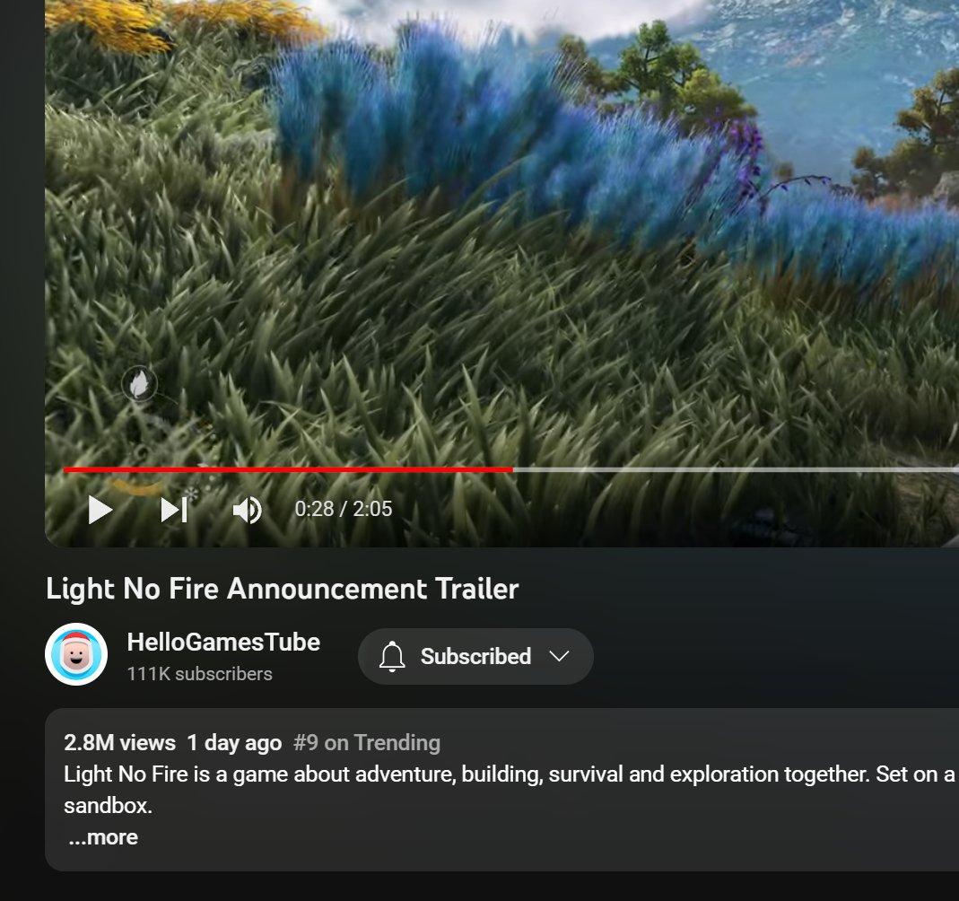 The #LightNoFire trailer is currently #9 on trending, with over 2.8M views in just over a day! The attention this game is getting is crazy!