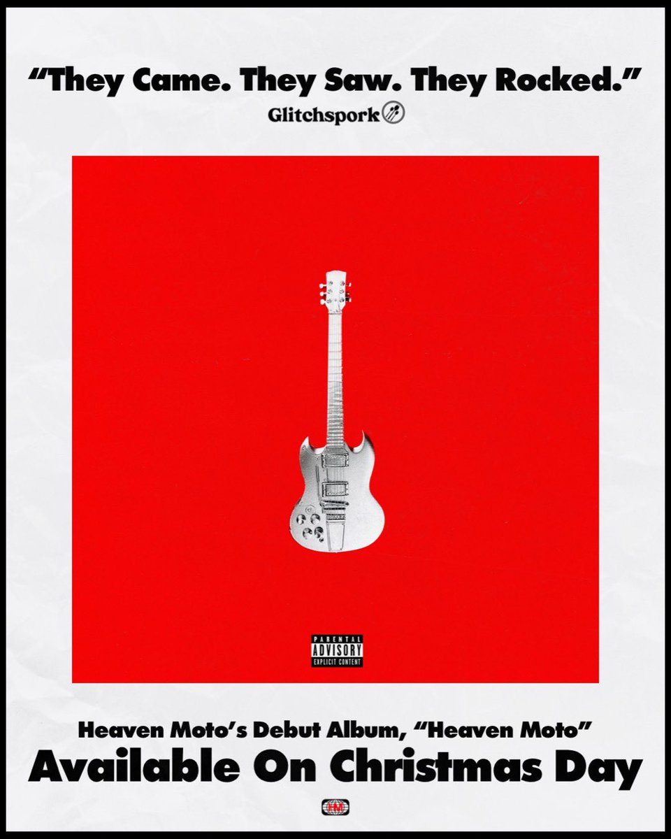 “Heaven Moto” by Heaven Moto, out 12/25 💿
Album Release Show, 12/30 🚨
#heavenmoto