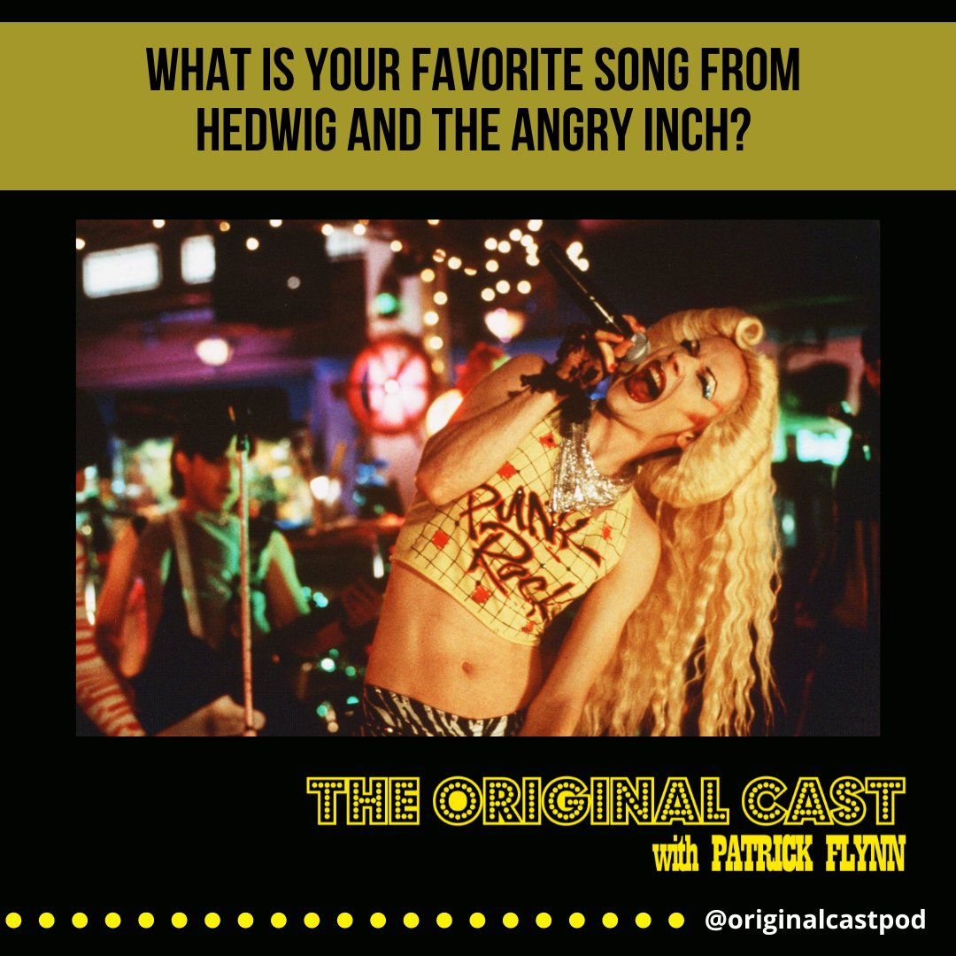 OriginalCastPod's tweet image. What is your favorite song from Hedwig and the Angry Inch?

You can find out latest episode with Jenny Bilfield here: linktr.ee/originalcastpod