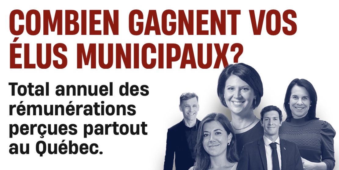 Depuis 2018, les élus municipaux décident eux-mêmes de leur rémunération. Le @JdeMontreal a compilé la rémunération des maires et conseillers de plus de 800 villes et villages du Québec. 👉🏼 journaldemontreal.com/2023/12/09/com…