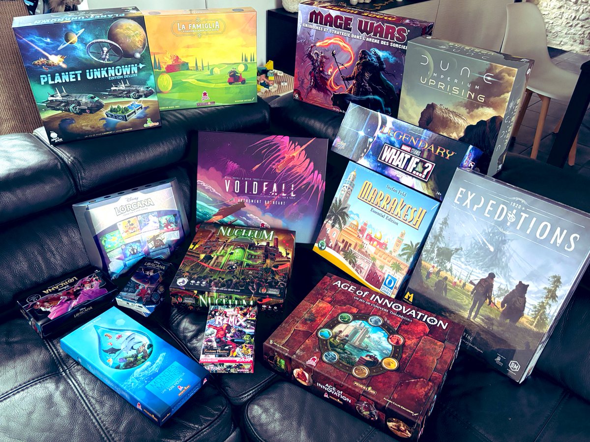 Retrouver un groupe de joueurs réguliers cela donne une envie de pleins de nouveaux jeux, ils y a eu du bon en fin d’année, maintenant on range, on lit et on joue 😛 #j2s #boardgame