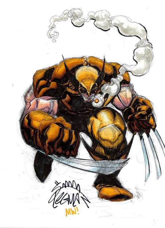 A Saturday SNIKT! by the ever awesome @RyanStegman with colors by MattWilson 

#Wolverine