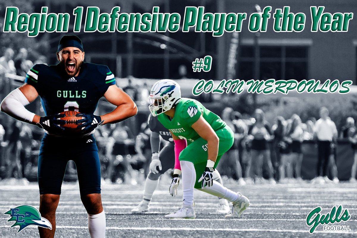EndicottFB's tweet image. Congratulations to Colin Meropoulos on winning D3Football REGION 1 Defensive Player of the Year‼️

#BeachBall 🏈🐦🏖️#BeachHou23☀️🌊