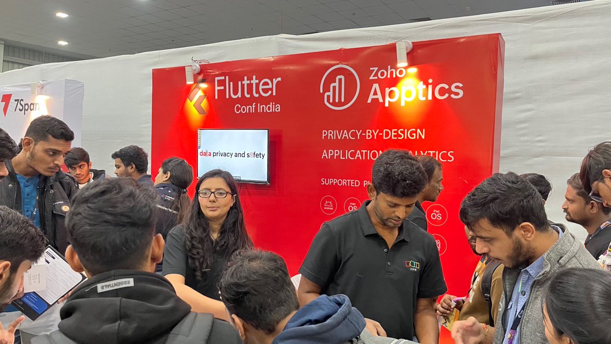 ZohoApptics's tweet image. The excitement, energy, and vibe here at the @FlutterConfIndia were palpable. Thank you to everyone who visited us and engaged in igniting conversations with us about #appanalytics and with
@catalystbyzoho

#flutterdevelopment #fluttercommunity #appdevelopment