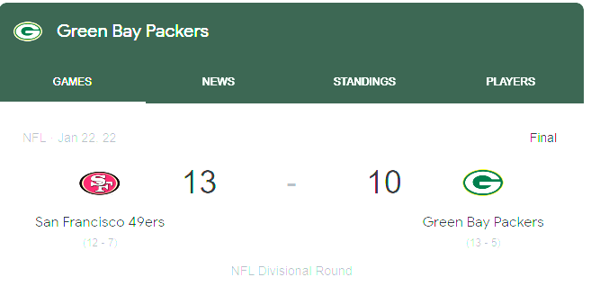 packers_access's tweet photo. "You just wait....Joe Barry's defense always gets destroyed in the Playoffs."
****Important note 7 of those 13 was off a blocked punt returned for a TD https://t.co/j1FO7eBmro