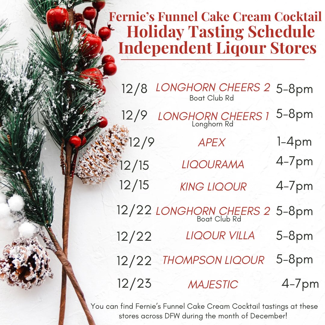 More opportunities to find #ferniesfunnelcakecreamcocktail in DFW!
