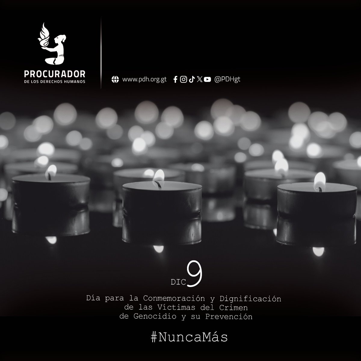 📅 9 de diciembre Día para la #Conmemoración y #Dignificación de las #VíctimasdelCrimendeGenocidio y su #Prevención. #NuncaMás