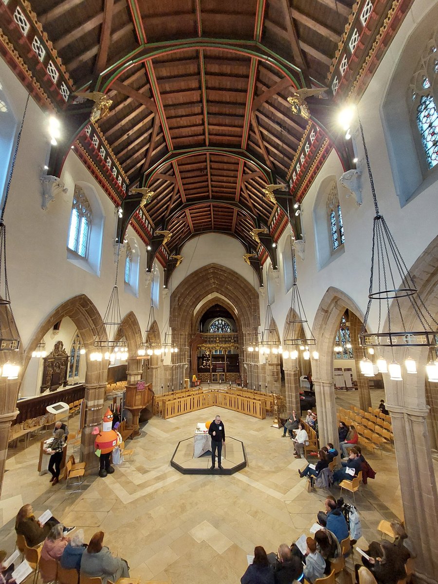 Wonderful to welcome children and their families for our first Christingle Service back in the Cathedral. 
Thanks too to Dr Christingle for joining us!